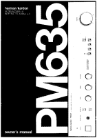 Harman-Kardon PM-635-Owners-Manual